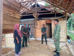 Dansatgas TMMD ke 129 Didampingi Pasiter Kodim 0416/Bute Tinjau Progres RLTH