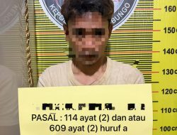 Tim Opsnal Satresnarkoba Bungo Berhasil Gagalkan Dugaan Transaksi Sabu dan Amankan Pelaku