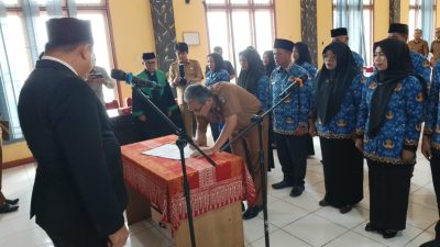 Wabup Bungo Lantik Puluhan Kepala Sekolah Definitif, Dorong Lahirnya Pemimpin Pendidikan yang Inovatif