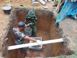 Satgas TMMD Ke-129 Kodim 0416/Bute Bangun Septic Tank untuk Dukung Sanitasi RTLH Warga Desa Tanjung Agung