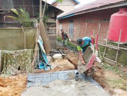Pengecoran Lantai Septic Tank RTLH TMMD Ke-129 Rampung, Satgas Pastikan Sanitasi Layak untuk Warga
