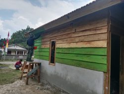 Satgas TMMD Ke-129 Kodim 0416/Bute Buat White Board untuk Dukung Pendidikan Mengaji di Langgar Al-Hikmah