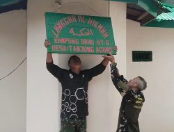 Papan Nama Langgar Al-Hikmah Terpasang, Sentuhan Akhir Rehabilitasi TMMD Ke-129 Kodim 0416/Bute