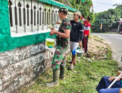 Pagar Langgar Nurul Fajri Dipercantik, Satgas TMMD Ke-129 Sempurnakan Sasaran Jelang Penutupan