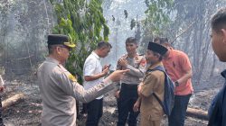Kapolres Bungo Turun Langsung Ground Check Karhutla, 1 Hektare Lahan Terbakar