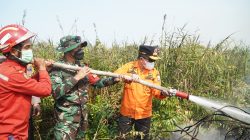 Tak Gentar Lewati Medan Sulit, Al Haris Berjibaku Padamkan Karhutla di Pelosok Tanjabtim